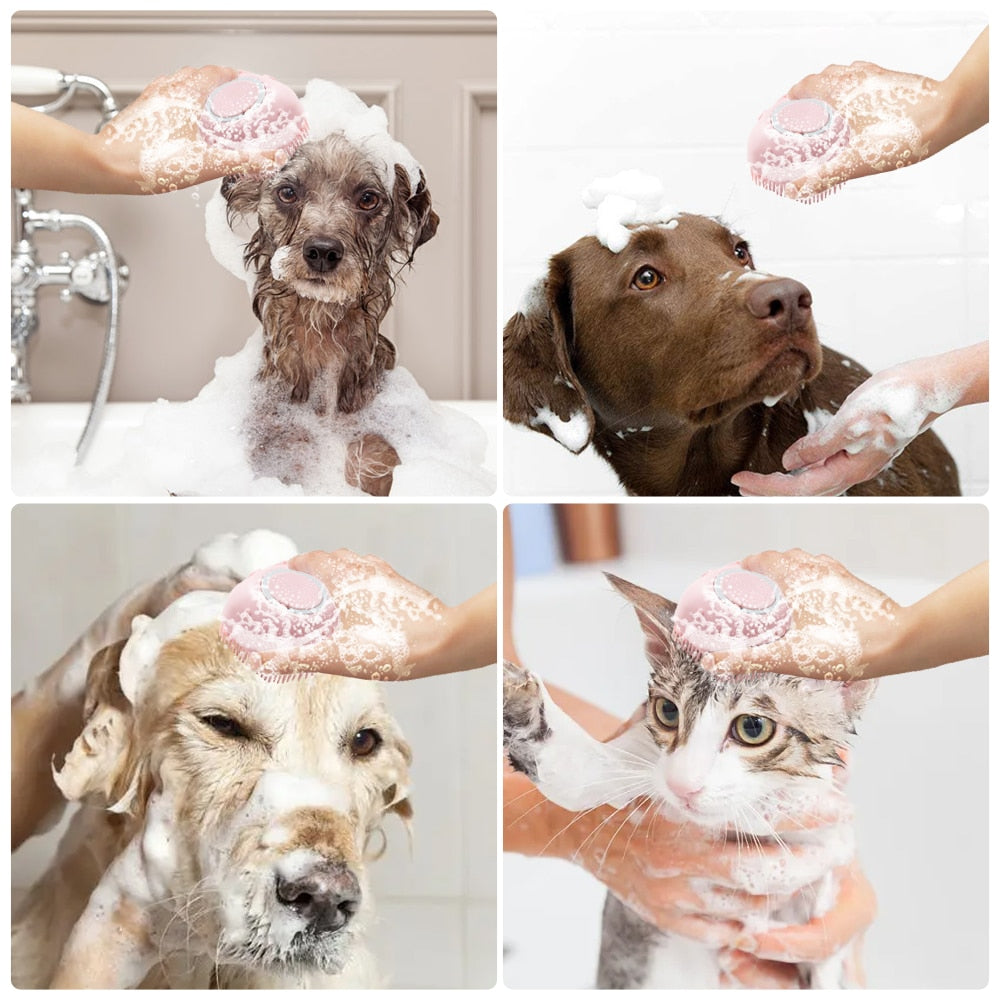 Escova macia de Silicone para Cães