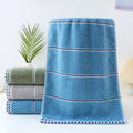 Toalha de rosto de algodão classe A, espessa, absorvente, em jacquard de poliéster e algodão, suave para a pele. Toalha de banho de algodão puro para adultos.