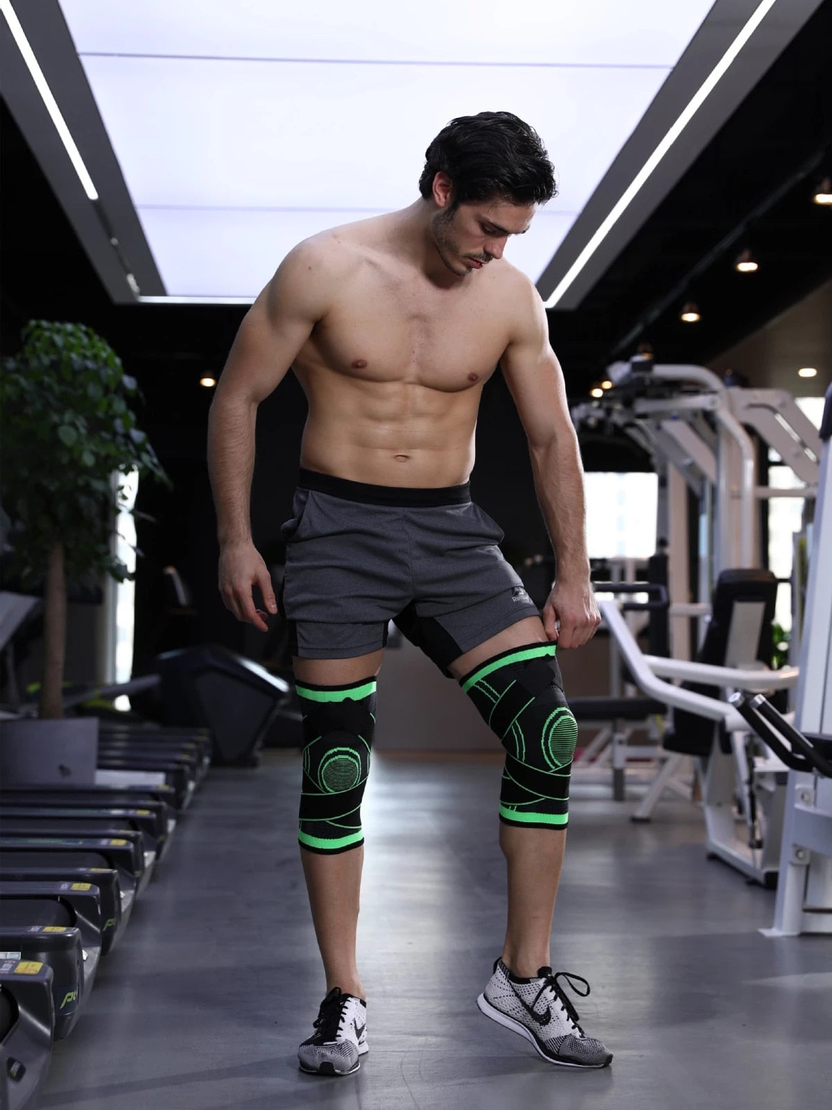Joelheiras esportivas de compressão