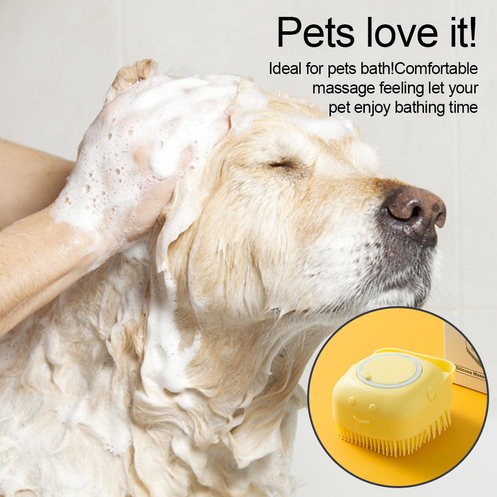 Escova macia de Silicone para Cães