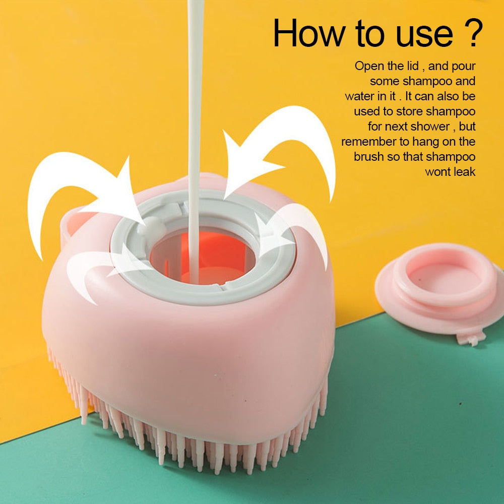 Escova macia de Silicone para Cães