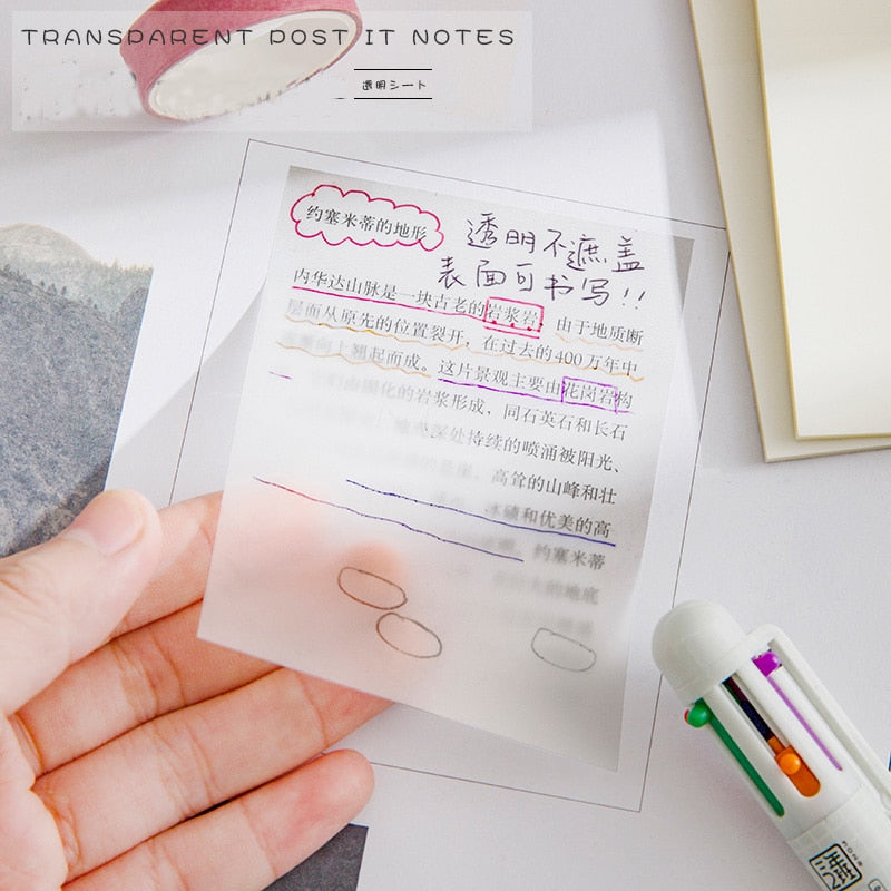 Adesivo Bloco de Notas - Post It Transparente